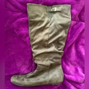 Grey Boots Size 8